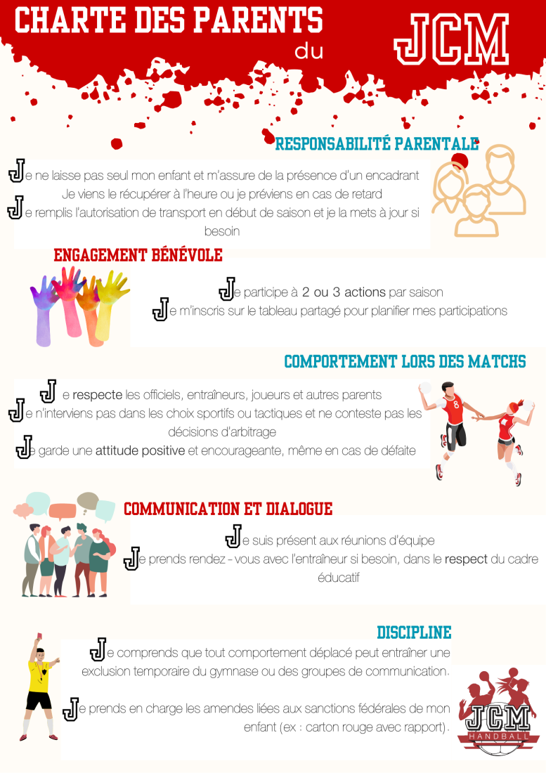 Charte JCM Handball